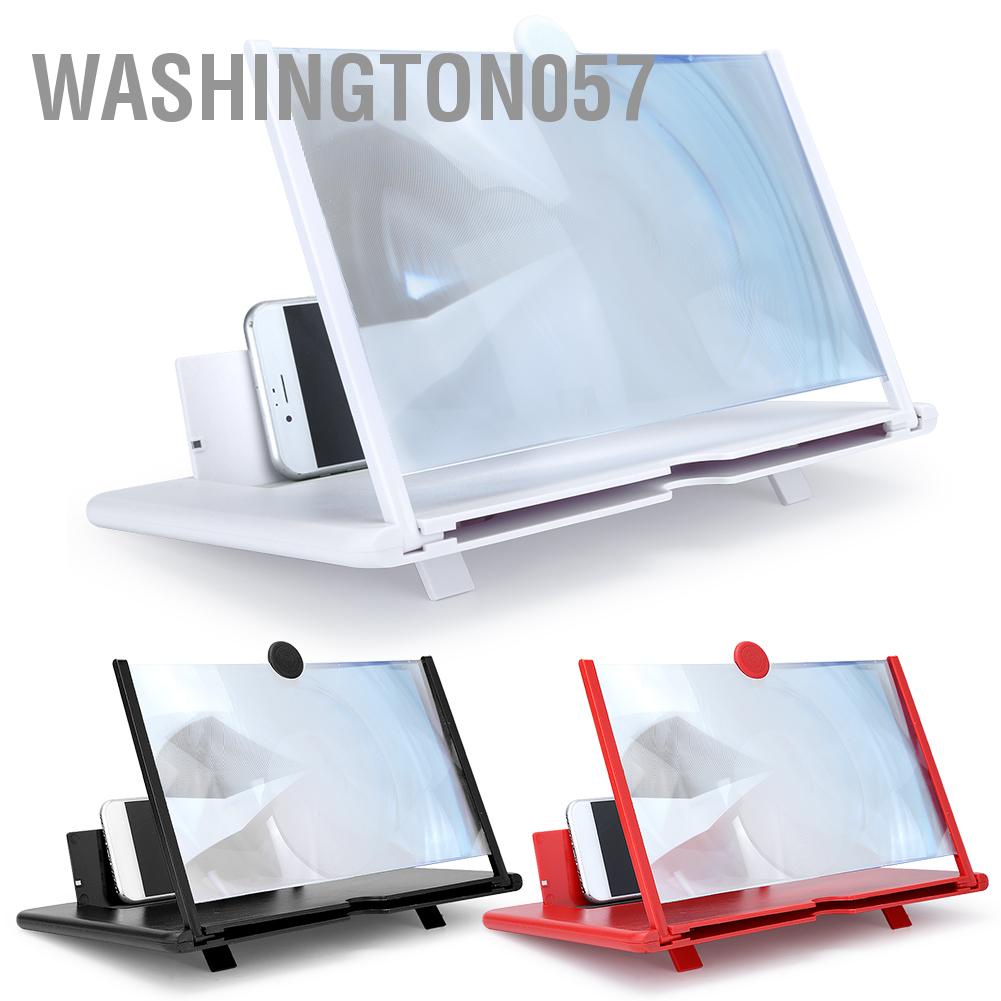Washington057 Mobile Phone Screen Amplifier 3D 12in High Definition Magnifier Stand Bracket