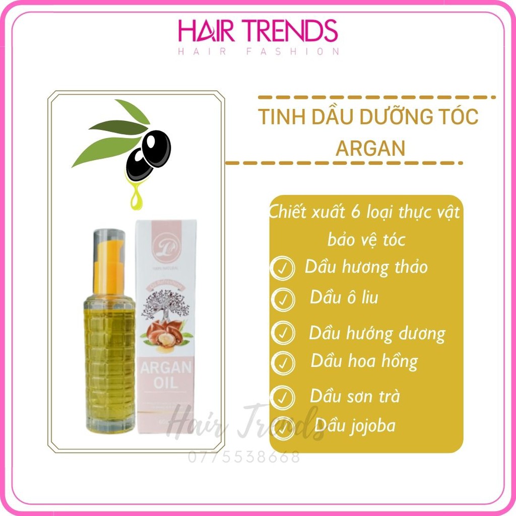 Tinh dầu dưỡng tóc ARGAN phục hồi tóc chính hãng LỤA ĐẠT