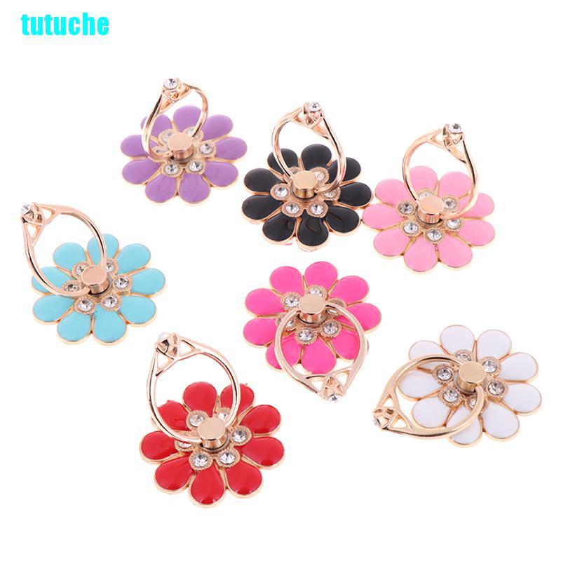 tutu Flower finger ring smartphone colorful metal stand holder phone holder stand