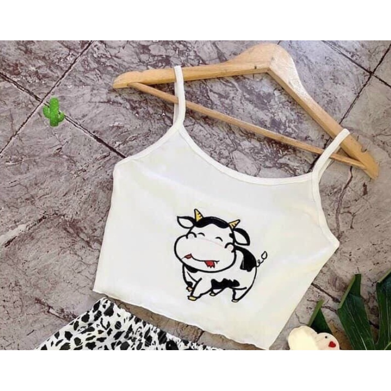 Áo 2 dây sợi bún/Áo ống croptop thun gân đẹp 100% cotton đen trắng , áo croptop ôm mặc trong siêu mát