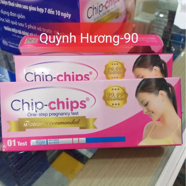 Que thử thai Chip-Chips nhanh,chính xác,phát hiện thai sớm