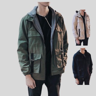 Áo Khoác Kaki Túi Hộp Nam Form Rộng Hàn Quốc, Áo Khoác Chống Nắng Nam Thời Trang ULzzang (3 Màu)