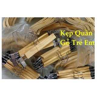 Kẹp quần gỗ trẻ em 10 chiếc giá sỉ
