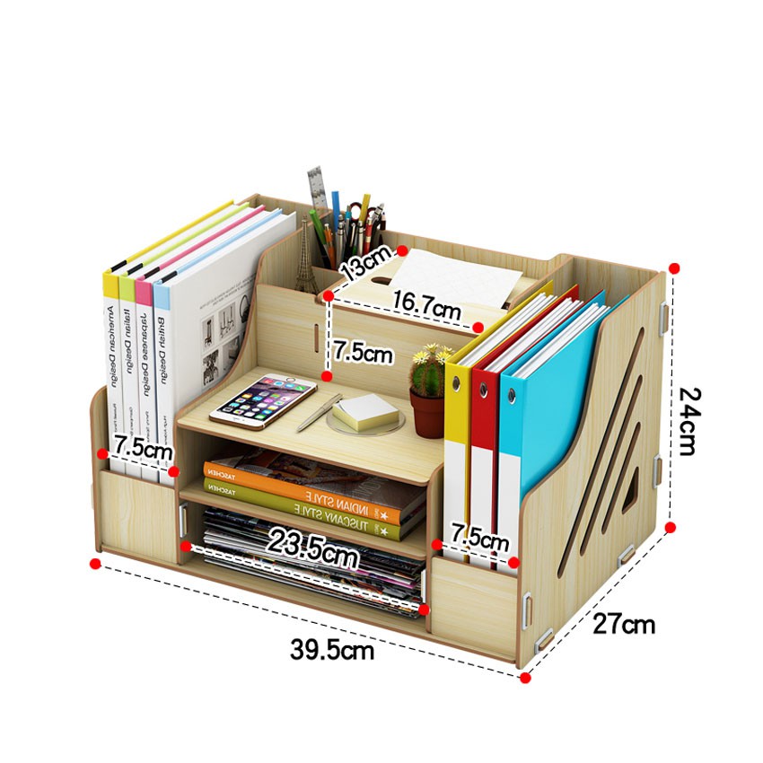 Kệ đựng hồ sơ để bàn KH07 (hàng nhập khẩu) làm kệ đựng tài liệu, kệ đựng hồ sơ văn phòng