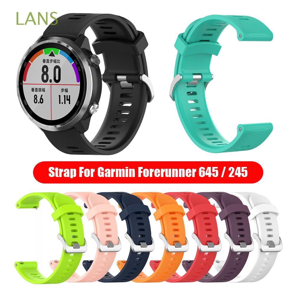 LANS Soft Replacement Bracelet Sports Wristbands for Garmin Forerunner 645 245 245M