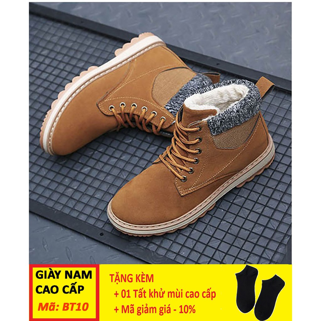 Giày Cao Cổ 💝FREESHIP💝 Giày Boot Chuẩn Phong Cách Soái Ca