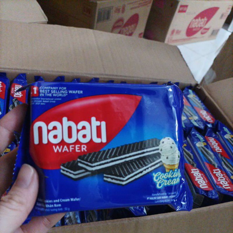 Combo 10 gói bánh Nabati 50g có 5 vị phô mai/sôcola/phômai đen/cookies&cream/phúc bồn tử