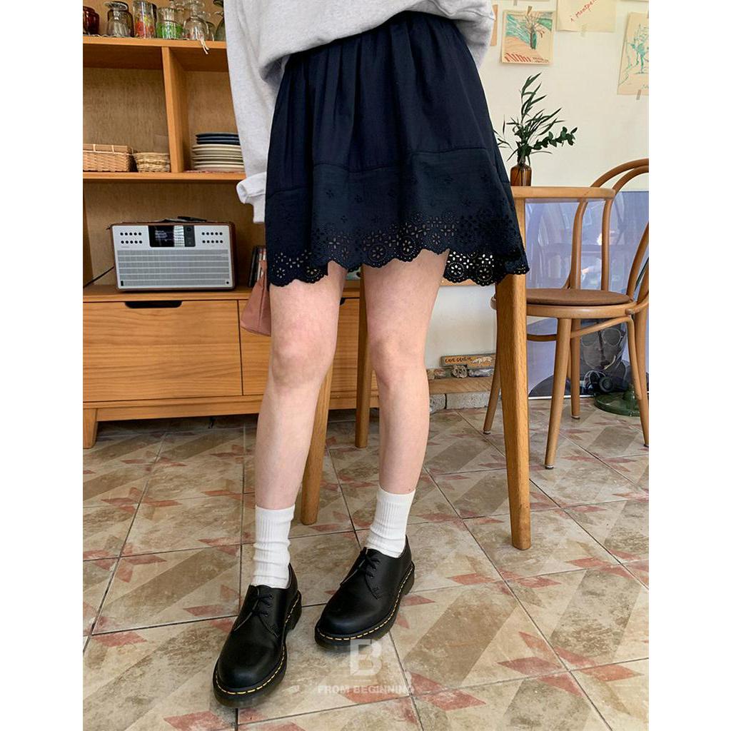 Chân Váy Ren Ngắn Lưng Thun Thời Trang Sành Điệu 61058