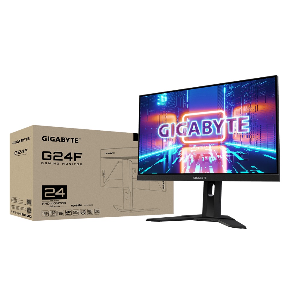 Màn hình Gigabyte G24F 2 24&quot; IPS 180Hz màn Gaming đẳng cấp tinh tế phù hợp mọi không gian Chính hãng bảo hành 36 tháng