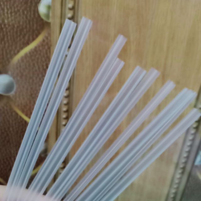 Bịch 100 ống hút trong suốt ( hút nước mía)