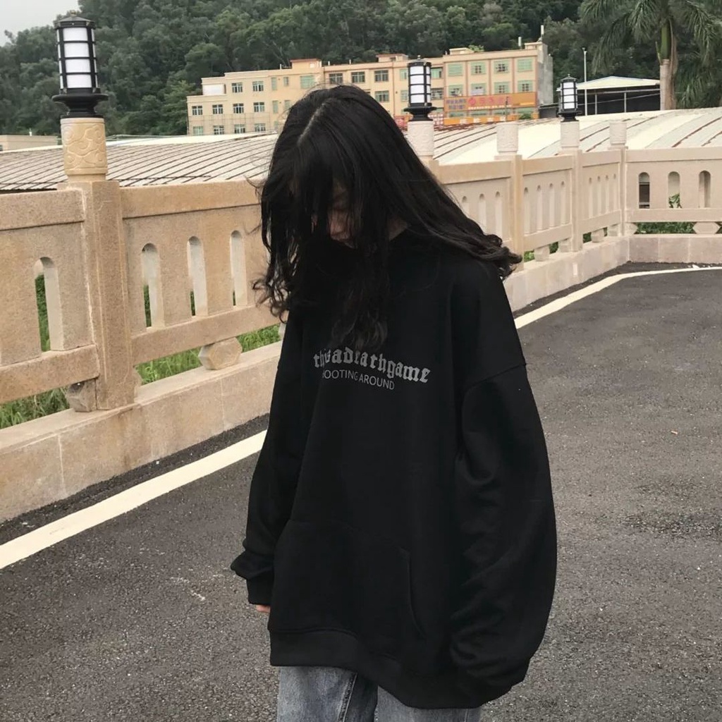Áo Hoodie Tay Dài Dáng Rộng In Họa Tiết Phong Cách Hàn Quốc Thời Trang Thu Đông Mới Cho Nữ