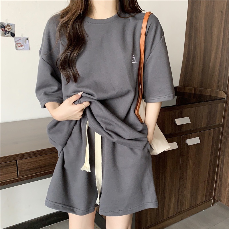 Set đồ thể thao IELGY ngắn tay dáng rộng thời trang mùa hè cho nữ