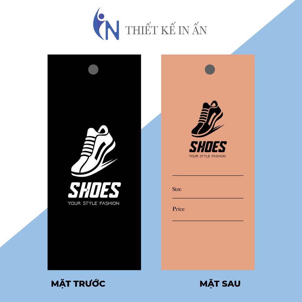 Mác quần áo combo 100 mác + 100 Dây Treo Thẻ Bài - Dây Dù Xâu Tag (Mác) Quần Áo