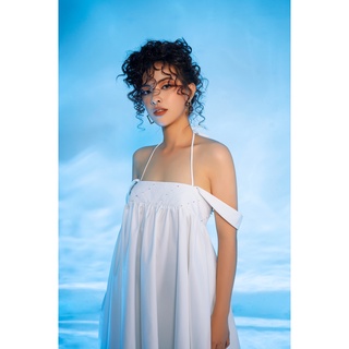 Đầm Baby Doll Đính Hạt, 2 Dây Maxi Dáng Phồng Dài, Tay Trễ Vai Dáng Xòe Cao Cấp, Mã SS7 - Thiết Kế Độc Quyền Bởi Seeshe