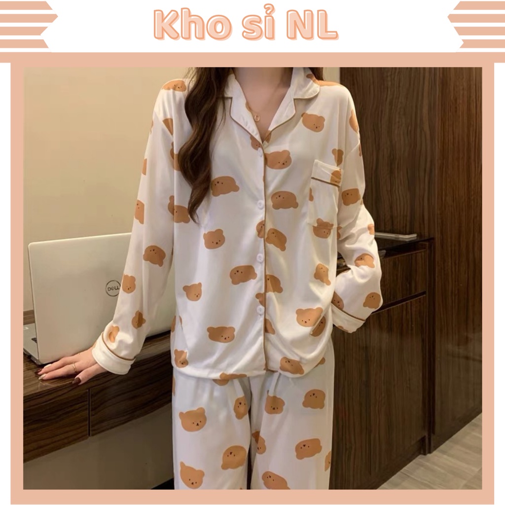 Đồ bộ nữ pijama quần áo ngủ mặc nhà, bộ ngủ dài tay cotton sữa dễ thương chất mát JAN House pyjama
