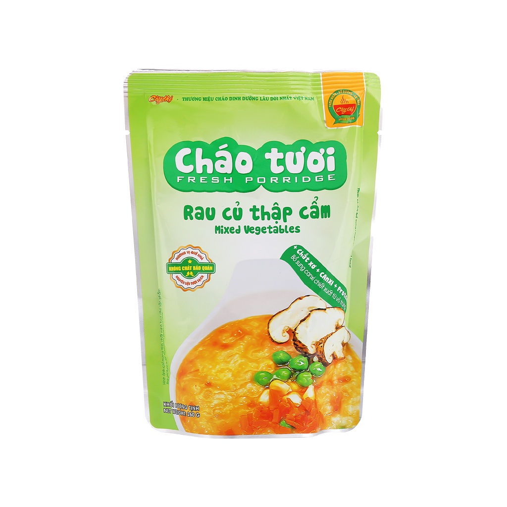 Cháo tươi rau củ thập cẩm Cây Thị gói 260g