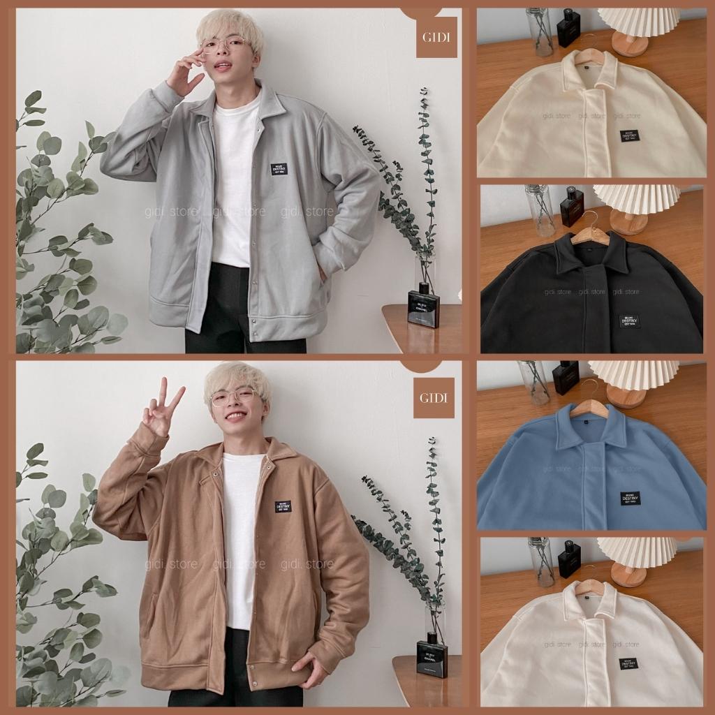 ♝▫♕Áo Khoác thu đông Nam Nữ Unisex DESTINY 1990 Jacket Form Rộng vải nỉ lót bông Phong Cách Ulzzang