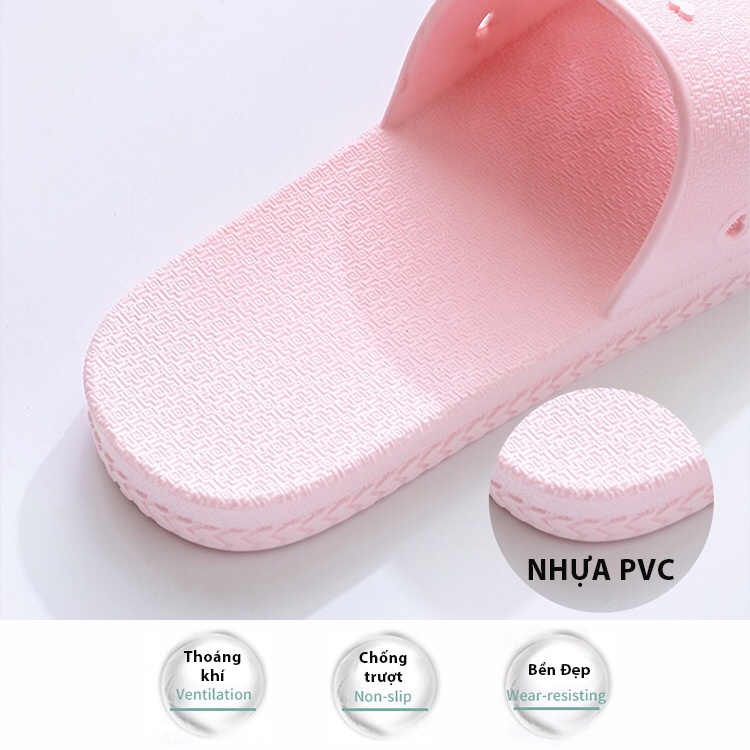 Dép Nhựa Đi Trong Nhà Nam Nhựa PVC Cao Cấp Chống Thấm Nước Chống Trơn Trượt Không Gấy Kích Ứng Da 3191W