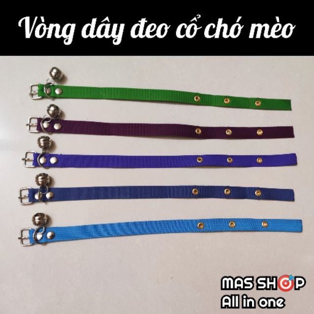 (Xả hàng) Vòng cổ cho chó, mèo cực dễ thương có chuông