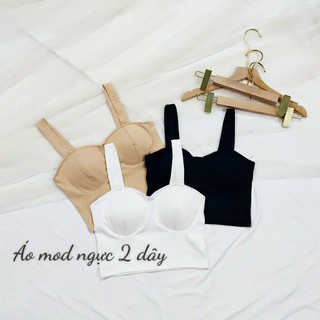 Áo 2 dây croptop có mod ngực sẵn