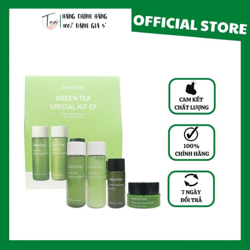 Set Dưỡng Da Trà Xanh Innisfree Green Tea Minisize