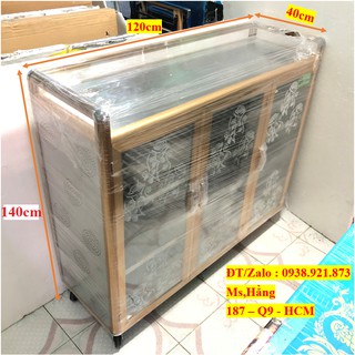 Tủ Nhôm , Tủ Bếp Cao Cấp KT D1m2-C1m4-R40cm - 1210