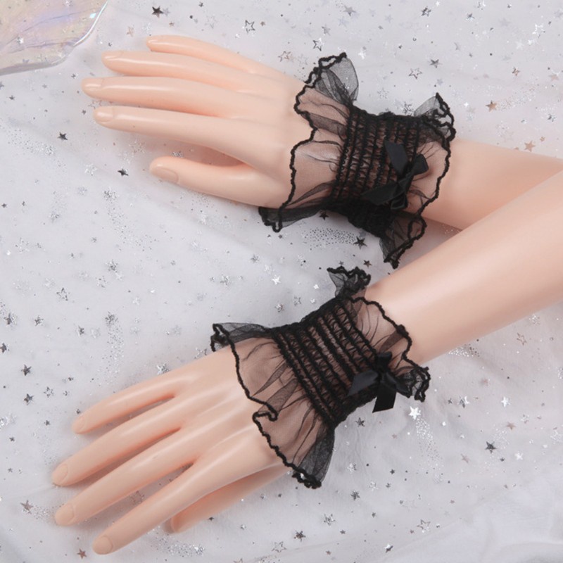 Vòng Đeo Cổ Tay Bằng Ren Thắt Nơ Màu Sắc Ngọt Ngào Phong Cách Lolita Nhật Bản Cho Nữ | BigBuy360 - bigbuy360.vn