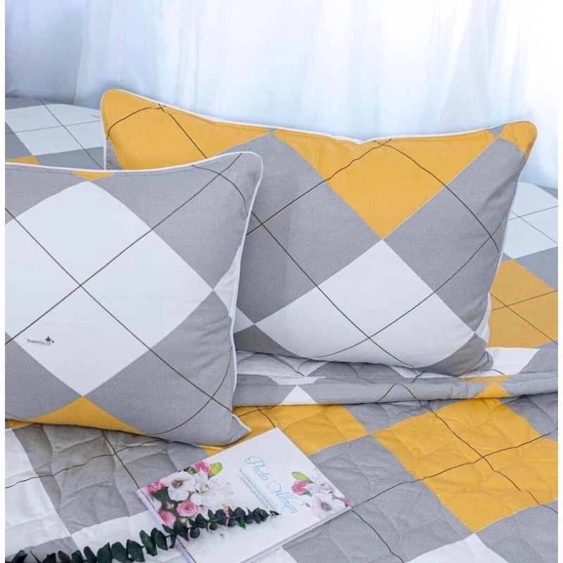 Vỏ gối, áo gối Thắng Lợi cotton 100% in logo chính hãng chất vải mát, thấm hút mồ hôi