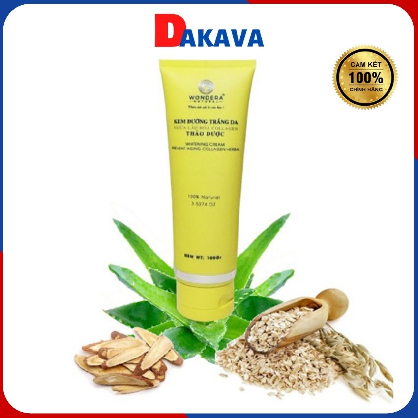 Kem Dưỡng Trắng Da Ngừa Lão Hóa Collagen Thảo Dược Wondera