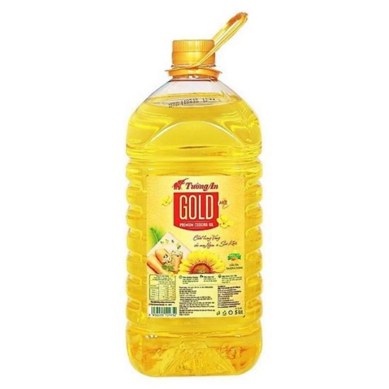 RẺ NHẤT SHOPEE DẦU ĂN CAO CẤP TƯỜNG AN GOLD 5L / 5 LÍT DATE XA