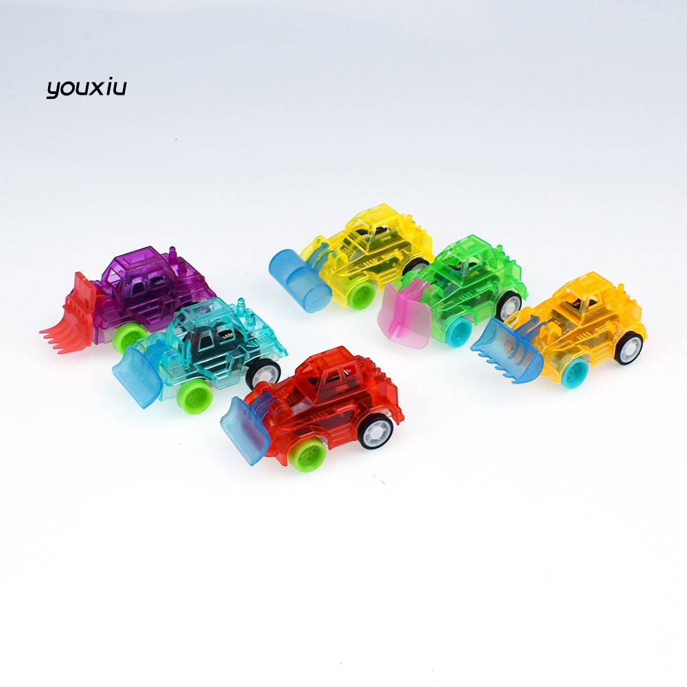 Mô Hình Xe Công Trình Đồ Chơi Trong Suốt Mini Cho Bé