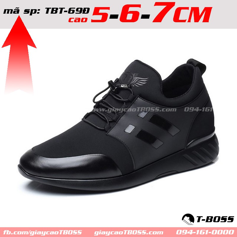 giày cao t-Boss Thể Thao độn đế Tăng chiều cao 5cm - 6cm - 7cm, TBT-699Đ; mẫu mới hot 2021; siêu nhẹ