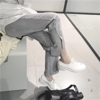 Order quần ống xuông xẻ tà ulzzang