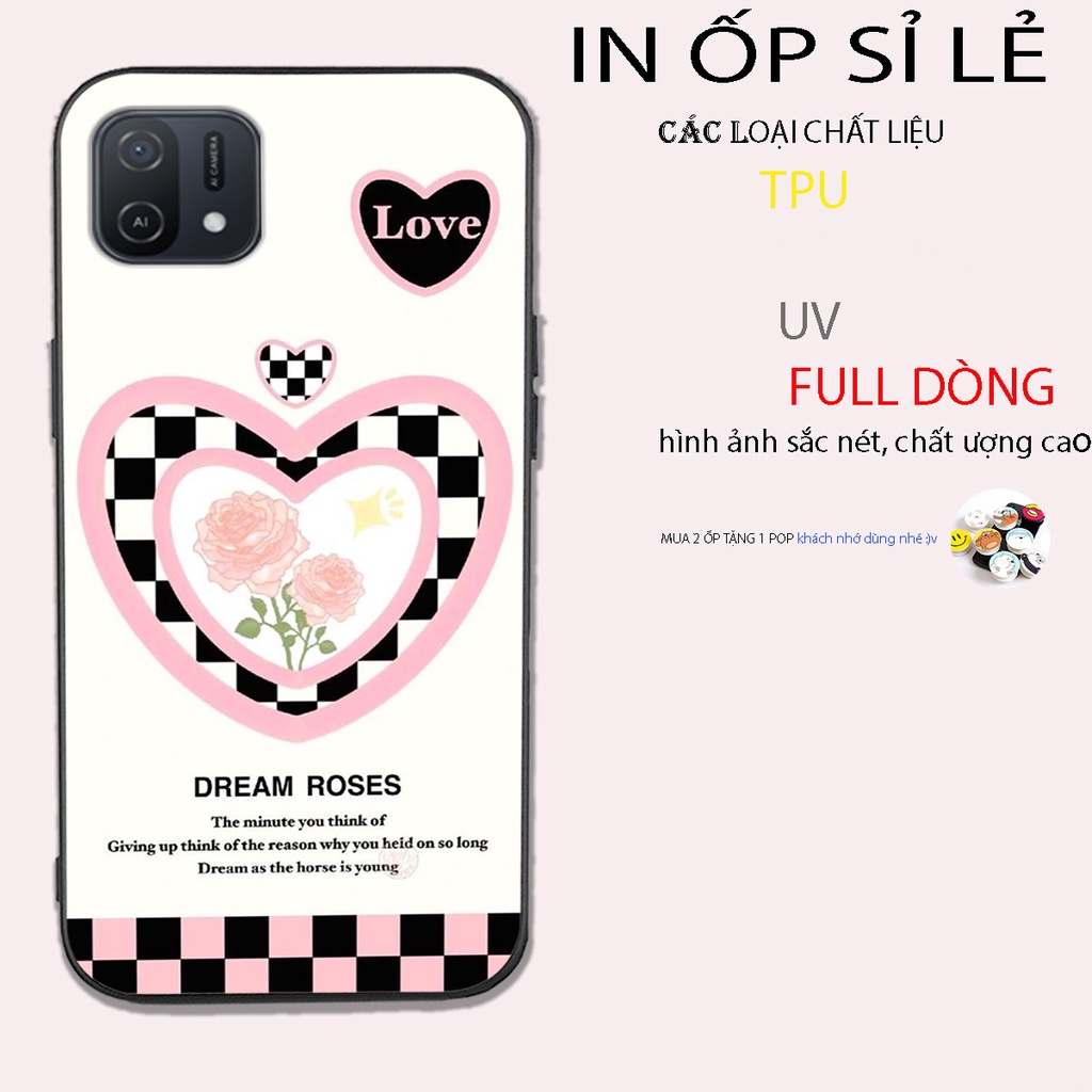Ốp lưng điện thoại oppo a16k trái tim sắc màu