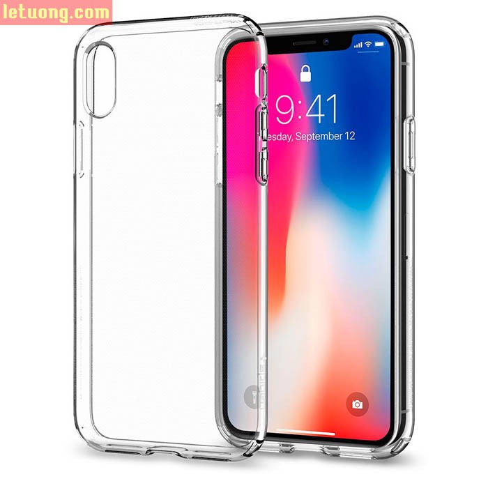 Ốp lưng iPhone X / iPhone Xs Spigen Liquid Crystal trong suốt