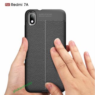 Ốp lưng Xiaomi Redmi 7A chống sốc vân da hiệu Auto Focus siêu bền