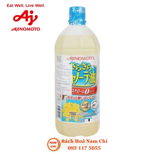 [DATE MỚI NHẤT] Dầu Ăn Hạt Cải Ajinomoto Nội Địa Nhật Bản