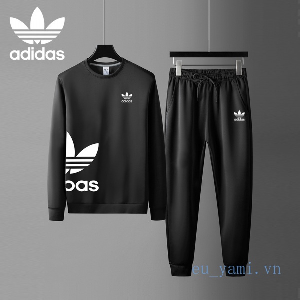 ❤Bộ áo quần thể thao 2 món Adidas thấm hút mồ hôi co giãn thời trang cho nam