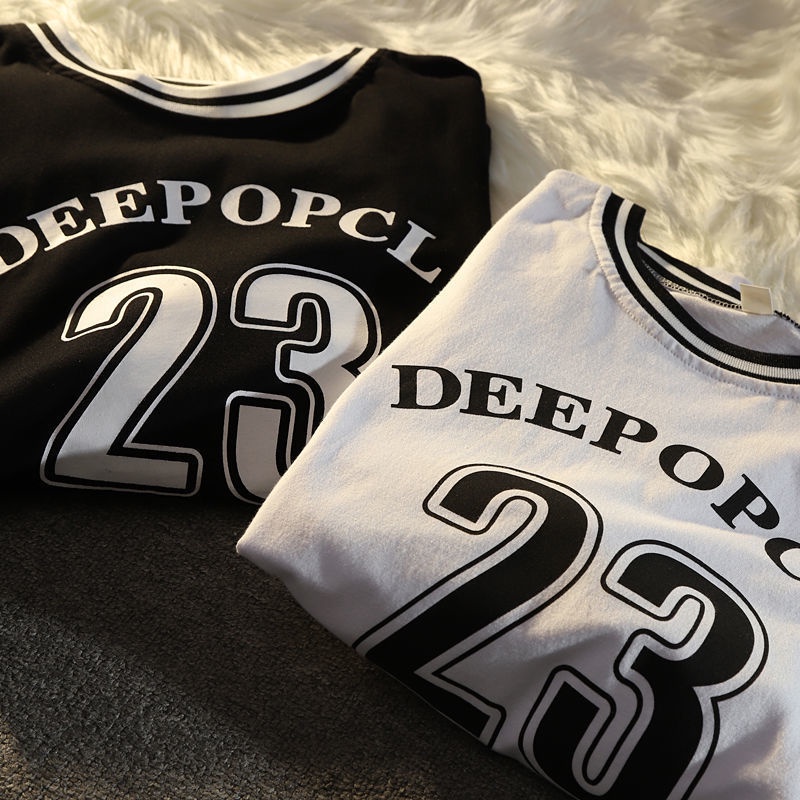 Áo Thun Ngắn Tay Giả Hai Lớp Phong Cách Hàn Quốc Hàng Mới Dành Cho Nữ Sinh