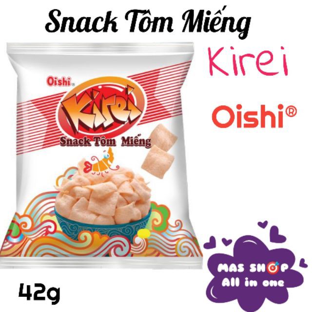 Snack Oishi Kirei Tôm Miếng 40gr