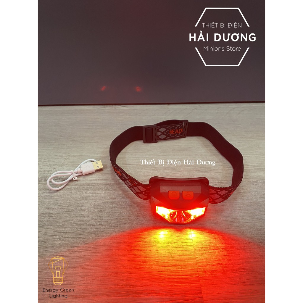 Đèn Pha Đội Đầu Cảm Ứng TG-T069 - LED Siêu Sáng - Energy Green Lighting - Có video thực tế