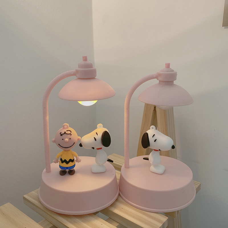 Hộp Nhạc Kiêm Đèn Ngủ Mini Hình Chú Chó Snoopy Dễ Thương Đa Năng Phong Cách Nhật Bản