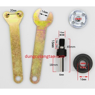 Trục giữ đĩa cắt dùng cho máy đa năng, máy khoan (giữ đĩa lỗ 16mm/ hoặc 20mm)