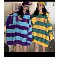 Áo thun tay dài kẻ sọc phong cách Cbiz Tiêu Chiến