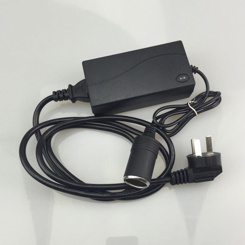 Bộ Chuyển Đổi Nguồn Điện Tẩu Cắm 12V Ô tô Sang 220V (12V-5A-60W), Adapter - Dòng Điện Ổn Định, An Toàn