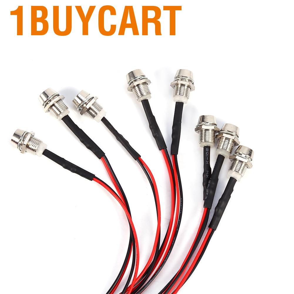 Set đèn 8 LED 4 đỏ trắng làm pha tiện dụng cho xe mô hình 1/10 Crawler