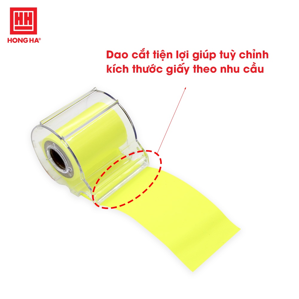 Giấy ghi chú dạng cuộn kèm dụng cụ cắt Hồng Hà - 6680/6681