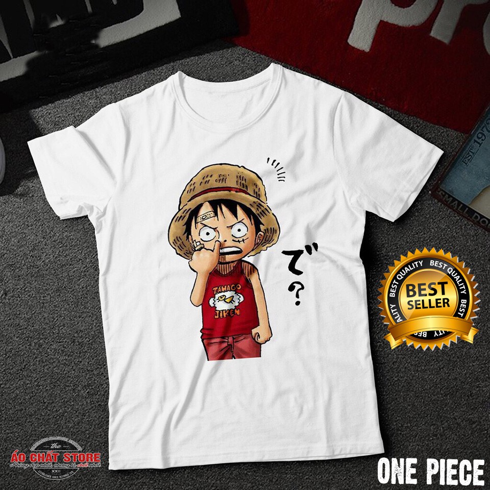 Áo One Piece [Đủ Size] Áo Thun in hình Luffy Zoro Ace One Piece Màu Trắng Cực Đẹp Vải Cotton | BigBuy360 - bigbuy360.vn