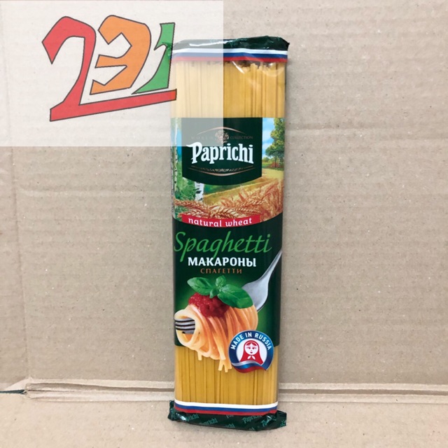 Túi Mỳ Spaghetti Paprichi Sợi Trung 500g