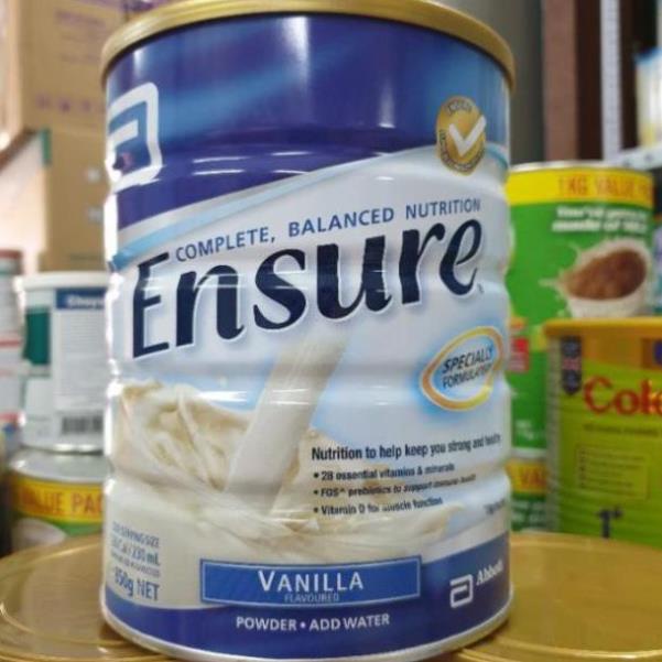 Sữa Ensure Úc 850g, Ensure Đức 400g Prebiotics giúp hỗ trợ miễn dịch Vitamin D Canxi giúp củng  - 𝐁𝐢 𝐌𝐚𝐫𝐭